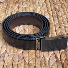 Load image into Gallery viewer, Handmade Leather Belt – The Ultimate Official Gift for Men - Black - Style 1