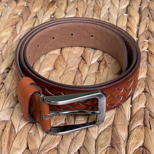 Handmade Genuine Leather Belt – The Ultimate Official Gift for Men- Light Brown