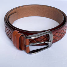 Load image into Gallery viewer, Handmade Genuine Leather Belt – The Ultimate Official Gift for Men- Light Brown