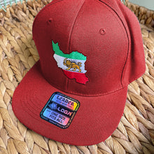 Load image into Gallery viewer, Unisex Sports Hat With an Embroidery of the Map and Imperial Flag (Lion &amp; Sun)- in 3 Colors