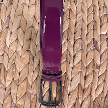 Load image into Gallery viewer, Handmade Genuine Varnish Leather Belt – The Ultimate Official Gift for Women &amp; Men- Color: Purple