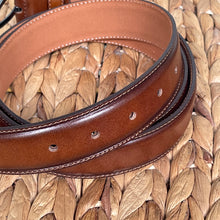 Load image into Gallery viewer, Handmade Genuine Leather Belt – The Ultimate Official Gift for Men- Color: Brown