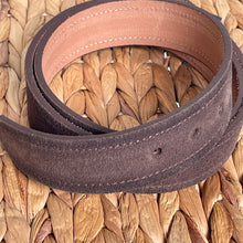 Load image into Gallery viewer, Handmade Genuine Suede Belt – The Ultimate Official Gift for Men- Color: Brown