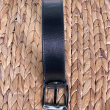 Load image into Gallery viewer, Handmade Leather Belt – The Ultimate Official Gift for Men - Color: Black