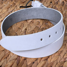 Load image into Gallery viewer, Handmade Leather Belt – The Ultimate Official Gift for Women &amp; Men - Color: White