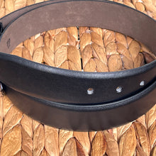 Load image into Gallery viewer, Handmade Leather Belt – The Ultimate Official Gift for Men - Color: Black