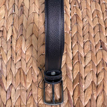 Load image into Gallery viewer, Handmade Genuine Leather Belt , Textured – The Ultimate Official Gift for Men- Color: Black