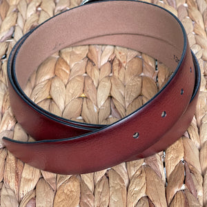 Handmade Genuine Leather Belt , Gradient Brown – The Ultimate Official Gift for Men