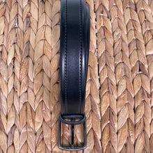 Load image into Gallery viewer, Handmade Genuine Leather Belt, Embroidered Design – Golf Belt - Color: Black