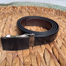 Load image into Gallery viewer, Handmade Leather Belt – The Ultimate Official Gift for Men - Black - Style 2