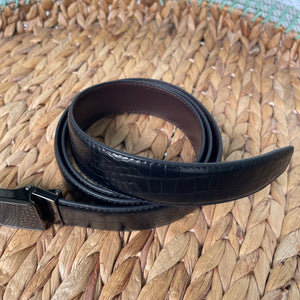 Handmade Leather Belt – The Ultimate Official Gift for Men - Black - Style 2