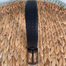 Load image into Gallery viewer, Handmade Genuine Leather Belt – Woven Pattern- The Ultimate Official Gift for Men - Black, Size: 40-42