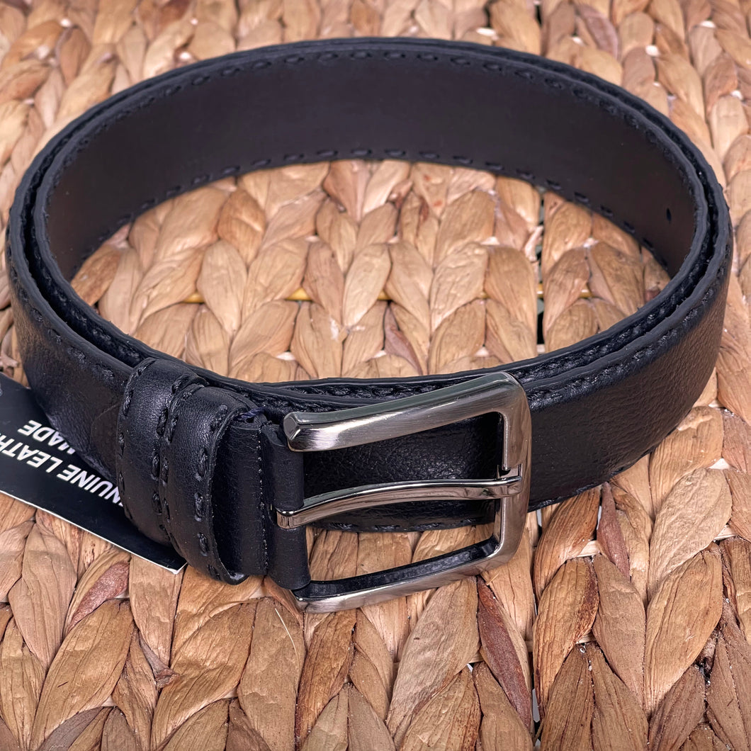 Handmade Genuine Leather Belt – Textured - The Ultimate Official Gift for Men - Size: 40