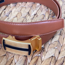 Load image into Gallery viewer, Elegant Handmade PU Leather Holeless Belt with Special Buckles, Plain, Available in 10 Fresh Colors, Easy to Adjust the Size