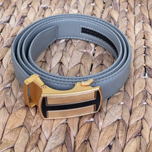 Load image into Gallery viewer, Elegant Handmade PU Leather Holeless Belt with Special Buckles, Plain, Available in 10 Fresh Colors, Easy to Adjust the Size