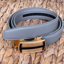 Load image into Gallery viewer, Elegant Handmade PU Leather Holeless Belt with Special Buckles, Plain, Available in 10 Fresh Colors, Easy to Adjust the Size