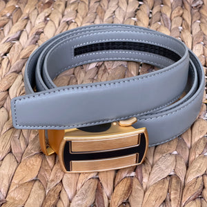 Elegant Handmade PU Leather Holeless Belt with Special Buckles, Plain, Available in 10 Fresh Colors, Easy to Adjust the Size