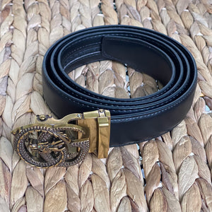 Elegant Handmade PU Leather Holeless Belt with Special Buckles, Plain, Available in 10 Fresh Colors, Easy to Adjust the Size - Style 3