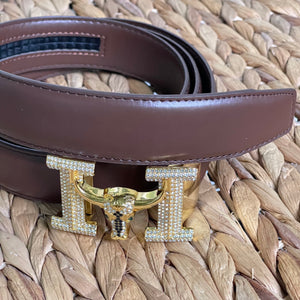 Elegant Handmade PU Leather Holeless Belt with Special Buckles, Plain, Available in 10 Fresh Colors, Easy to Adjust the Size - Style 4