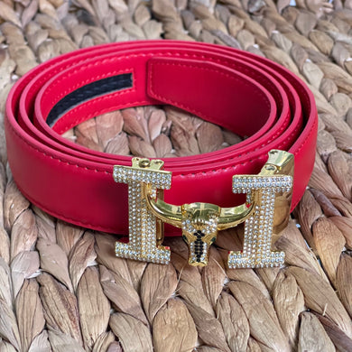 Elegant Handmade PU Leather Holeless Belt with Special Buckles, Plain, Available in 10 Fresh Colors, Easy to Adjust the Size - Style 4