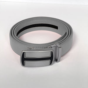 Elegant Handmade PU Leather Hole-Less Belt with Special Buckles, Plain, Available in 10 Fresh Colors, Easy to Adjust the Size - Style 7