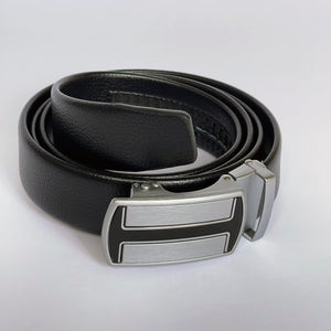 Elegant Handmade PU Leather Hole-Less Belt with Special Buckles, Plain, Available in 10 Fresh Colors, Easy to Adjust the Size - Style 7