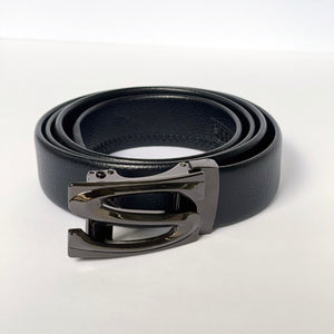 Elegant Handmade PU Leather Hole-Less Belt with Special Buckles, Plain, Available in 10 Fresh Colors, Easy to Adjust the Size - Style 8