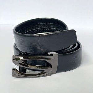 Elegant Handmade PU Leather Hole-Less Belt with Special Buckles, Plain, Available in 10 Fresh Colors, Easy to Adjust the Size - Style 8