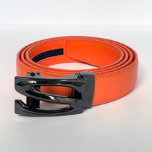 Load image into Gallery viewer, Elegant Handmade PU Leather Hole-Less Belt with Special Buckles, Plain, Available in 10 Fresh Colors, Easy to Adjust the Size - Style 8