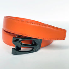 Load image into Gallery viewer, Elegant Handmade PU Leather Hole-Less Belt with Special Buckles, Plain, Available in 10 Fresh Colors, Easy to Adjust the Size - Style 8