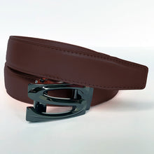 Load image into Gallery viewer, Elegant Handmade PU Leather Hole-Less Belt with Special Buckles, Plain, Available in 10 Fresh Colors, Easy to Adjust the Size - Style 8