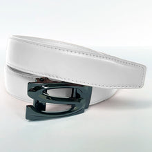 Load image into Gallery viewer, Elegant Handmade PU Leather Hole-Less Belt with Special Buckles, Plain, Available in 10 Fresh Colors, Easy to Adjust the Size - Style 8