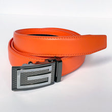 Load image into Gallery viewer, Elegant Handmade PU Leather Hole-Less Belt with Special Buckles, Plain, Available in 10 Fresh Colors, Easy to Adjust the Size - Style 10