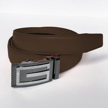 Load image into Gallery viewer, Elegant Handmade PU Leather Hole-Less Belt with Special Buckles, Plain, Available in 10 Fresh Colors, Easy to Adjust the Size - Style 10