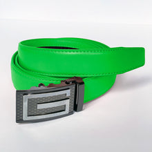 Load image into Gallery viewer, Elegant Handmade PU Leather Hole-Less Belt with Special Buckles, Plain, Available in 10 Fresh Colors, Easy to Adjust the Size - Style 10