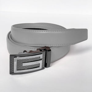 Elegant Handmade PU Leather Hole-Less Belt with Special Buckles, Plain, Available in 10 Fresh Colors, Easy to Adjust the Size - Style 10