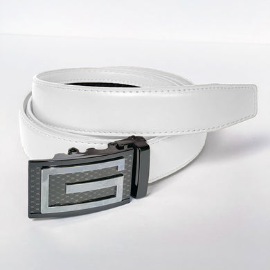 Elegant Handmade PU Leather Hole-Less Belt with Special Buckles, Plain, Available in 10 Fresh Colors, Easy to Adjust the Size - Style 10