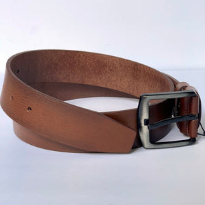 Handmade Thick Genuine Leather Belt, Textured Pattern – The Ultimate Official Gift for Men- Color: Gradient Light Brown