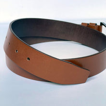 Load image into Gallery viewer, Handmade Thick Genuine Leather Belt, The Ultimate Official Gift for Men- Color: Light Brown