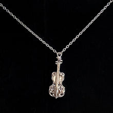 Load image into Gallery viewer, Stainless Steel Music Violin Pendant Necklace - Elegant Unisex Jewelry Gift with Durable Construction