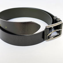 Load image into Gallery viewer, Handmade Thick Genuine Leather Belt, Textured, The Ultimate Official Gift for Men- Color: Black