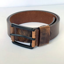 Load image into Gallery viewer, Handmade Thick Genuine Leather Belt, Rustic Textured, The Ultimate Official Gift for Women or Men- Color: Brown