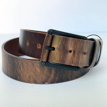 Load image into Gallery viewer, Handmade Thick Genuine Leather Belt, Rustic Textured, The Ultimate Official Gift for Women or Men- Color: Brown