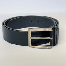 Load image into Gallery viewer, Elegant Handmade Thick Genuine Leather Belt, Textured, The Ultimate Official Gift for Men- Color: Black