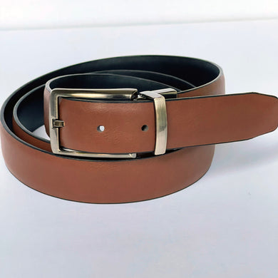 Elegant Handmade Vintage Genuine Leather Belt, Plain, The Ultimate Official Gift for Men or Women - Color: Light Brown - Size: 50