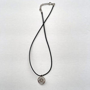 Stainless Steel Lotus Pendant Necklace - Elegant Unisex Jewelry Gift with Durable Construction + Black String