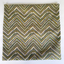 Load image into Gallery viewer, Mantra, Unique 20&quot;x20&quot;Cushion Cover with a Thick Colorful Chenille Chevron Pattern with Zipper