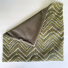 Load image into Gallery viewer, Mantra, Unique 20&quot;x20&quot;Cushion Cover with a Thick Colorful Chenille Chevron Pattern with Zipper