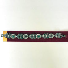 Load image into Gallery viewer, Handmade Bracelet Designed with Ruby, Emerald, and Crystal Stones - Perfect Gift for Girls and Women