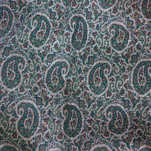 An Elegant 68” X32” Termeh Embroidered Fabric with Paisley Pattern - Perfect for Making Pillow or Table-Top